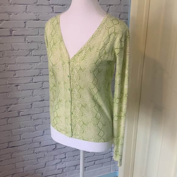 NWOT Le Ciel Bleu Snakeprint Cardigan - Picture 2 of 9